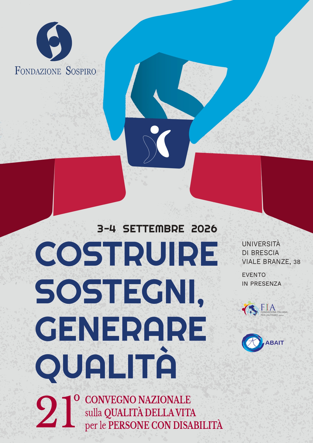 APERTE LE ISCRIZIONI – 21° CONVEGNO NAZIONALE SULLA QUALITA’ DELLA VITA PER LE PERSONE CON DISABILITA’